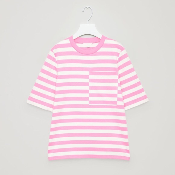 NWT Cos Boxy Striped Cotton Shirt - Picture 2 of 3